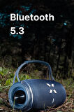 Boombox RGB Bluetooth Hoparlör, 5 Saat Çalma Süresi, 20 W, Bluetooth, TWS, Outdoor Ses Bombası Mavi X6701_M0