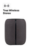 Bluetooth Hoparlör 10 W RGB Taşınabilir Kablosuz TWS Streo Ses Bombası Gri X6702_M1