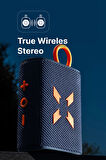 Bluetooth Hoparlör, 5W, IPX7 Suya Dayanıklı, Stereo, RGB Ses Bombası (Siyah-Beyaz) X6703_M1