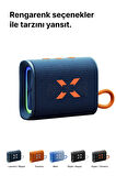 Bluetooth Hoparlör, 5W, IPX7 Suya Dayanıklı, Stereo, RGB Ses Bombası (Siyah-Beyaz) X6703_M1