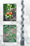 20 Adet 150 Cm Metal Spiral Bitki Destek Çubuğu Hobi Bahçesi Bitki Bağlama Teli Sebze Ve Çiçek Teli