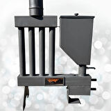 Pelet Sobası Petekli Pelet Soba Camlı Şömine Soba Stove Füze Roket