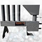 Pelet Sobası Petekli Pelet Soba Camlı Şömine Soba Stove Füze Roket