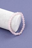 Pembe Kuvars Doğal Taş Bileklik 6 Mm
