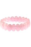 Pembe Kuvars 9x14 Mm Doğal Taş Bileklik