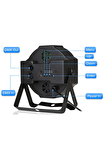 Quenlite Par-136X Led Par Sahne Işık Sistemi 1x36 Watt RGB DMX512