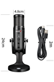 Midex Hype USB Oyuncu ve Yayıncı Mikrofonu (Kayıt Gaming Tiktok Twitch Canlı yayın Discord Youtube)