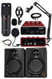 Midex Referans Paket-1 Behringer Monitör Ses Kartı BM800 Mikrofon Stand