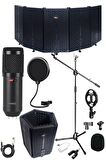 Lastvoice BM800PF Mikrofon Yalıtım Paneli Stand Filtre Shock Mount Set