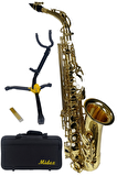 Midex SF-8000ST Standlı Profesyonel Alto Saksafon (STAND Çanta ve Aksesuar Dahil (Mib)