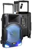 Midex MXR-1200 Taşınabilir Seyyar Mikrofonlu Akülü Ses Sistemi Hoparlör (1200 Watt 15 İNÇ)