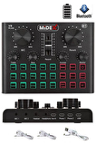 Midex MX-2020 Live Set Efektli Ses Kartı Mikrofon Stand Kayıt Canlı Yayın Seti (PC ve Telefon)