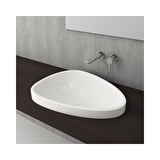 Bocchi Etna 58 cm Tezgah Üstü Lavabo Parlak Beyaz