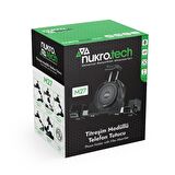 NUKROTECH M27 AYNA DİBİ BAĞLANTILI TİREŞİM MODÜLLÜ TELEFON TUTUCU