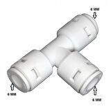 Su Arıtma Cihazı İçin 3 Tarafı T Dirsek Fitting