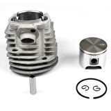 Husqvarna 55 Testere Nikasil Silindir Piston Seti 46 mm