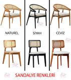 Açılır Oval Picasso Yemek Masası Takımı  Gazel - Kuzey Sandalye ( 1 Masa 6 Sandalye )