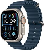 Apple Watch Uyumlu 42MM 44MM 45MM 49MM 1/2/3/4/5/6/se/7/8/ultra Akıllı Saat Ocean Kordon ve Kayışı Koyu Lacivert