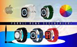 Cosmostech Akıllı Saat Watch için Uyumlu 42MM 44MM 45MM 49MM 1/2/3/4/5/6/se/7/8/ultra Akıllı Saat Silikon Kordon ve Kayışı Deep Blue