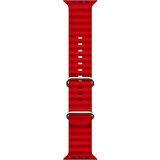 Apple Watch Uyumlu 42MM 44MM 45MM 49MM 1/2/3/4/5/6/se/7/8/ultra Akıllı Saat Ocean Kordon ve Kayışı Kırmızı