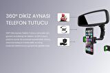 Cosmostech Araç Dikiz Aynası Telefon Tutucu Standı 360° Derece Ayarlanabilir, Masaüstü, Koltuk Arkası Telefon Tutacağı Car Holder