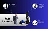 Cosmostech 2 in 1 Kablosuz Şarj Cihaz ve Standı, Kablosuz Şarj Özelliği Olan Tüm Cihazlar ile Uyumlu Masa Üstü Bluetooth Kablosuz Telefon