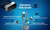 Cosmostech Meta Quest 2 Sanal Gerçeklik Gözlüğü için Link Kablosu 1/2/3/Pro/Pico Uyumlu 3.2 Hızlı Data Kablosu 5m – G