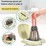 MooieBaby's Cat Potty Katlanabilir Çocuk Tuvaleti, Çok Fonksiyonlu Taşınabilir Alıştırma Lazımlığı, Carry Potty