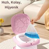 MooieBaby's Cat Potty Katlanabilir Çocuk Tuvaleti, Çok Fonksiyonlu Taşınabilir Alıştırma Lazımlığı, Carry Potty