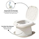 MooieBaby's Cat Potty Katlanabilir Çocuk Tuvaleti, Çok Fonksiyonlu Taşınabilir Alıştırma Lazımlığı, Carry Potty