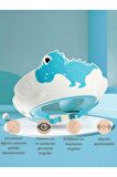 Dino Banyo Şapkası , Slikon Çocuk Duş Tacı , Sevimli Dinazor , Ayarlanabilir Tasarım, 6ay-9yaş