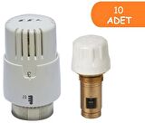10 Adet ECA Termostatik TRV4 Kafa Grubu 41,3mm 602120813