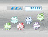 ECA Myra Ankastre Lavabo Bataryası Sıva Üstü Ve Sıva Altı Grubu Çift Rozet Mat Beyaz