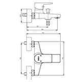 ECA Dalia Banyo Bataryası + ECA Fırat Mafsallı Duş Seti Banyo Üst Takımı