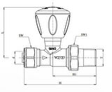 10 Adet ECA RV3 1/2 Düz Radyatör Valfi Pex Petek Havlupan Vanası 602120722