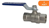 4 Adet ECA 3/4 İçme Suyu Küresel Valfi İç Vida x İç Vida PN10 602122169