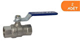 2 Adet ECA 1/2 İçme Suyu Küresel Valfi İç Vida x İç Vida PN10 602122168