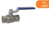 50 Adet ECA 1/2 İçme Suyu Küresel Valfi İç Vida x İç Vida PN10 602122168