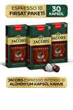 Jacobs Espresso 10 Intenso Nespresso Uyumlu Alüminyum Kapsül Kahve 10 Adet X 3 Paket