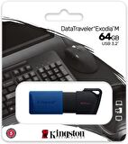 Kingston Exodia M 64GB Usb3.2 Dtxm/ Yüksek Hızlı USB Flash Bellek
