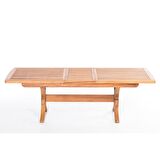 ReHome Lotus 200(+50) x 100 x 76 cm İroko Dikdörtgen Açılabilir Masa