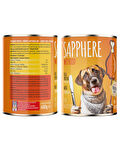 Sapphere Kümes Hayvanlı Yetişkin Köpek Maması Konserve 400 Gr 12 Adet
