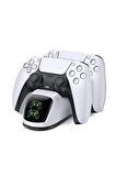 Tp5-0515b Led Göstergeli Ps5 Joystick Kol Şarj Stand