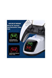 Tp5-0515b Led Göstergeli Ps5 Joystick Kol Şarj Stand