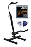 Prs-02 Gitar Sehpası Standı , Karin Tel Takımı Ve 2 Adet Pena