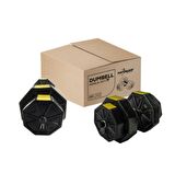 Tan Spor 30 Kg Z BAR ve Dambıl SETİ Dambıl  - Dumbell Ağırlık Halter  Set (Sarı KAPAKLI)