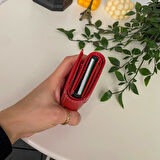 Modica® Laura - Teknolojik Vegan Deri RFID Korumalı Otomatik Pop-Up Mekanizmalı Modern İnce Tasarım 