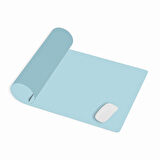 Modica Lindos - Vegan Deri Mat, Masa Pedi, Büyük Mouse Pad, Ofis için Mat, Su Geçirmez Mat