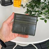 Modica Sazara – Hakiki Deri Süper İnce Minimalist Cüzdan, Modern Tasarım, Slim Kartlık