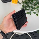 Modica Sazara – Hakiki Deri Süper İnce Minimalist Cüzdan, Modern Tasarım, Slim Kartlık